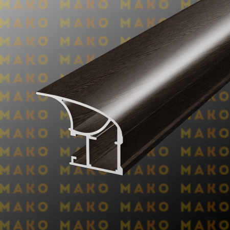 Профиль вертикальный асимметричный MS130 Венге (A31)